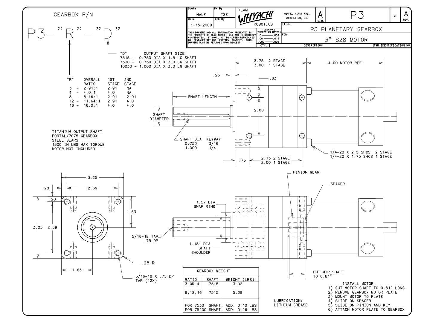 P3 Planetary Gearbox - Image 2